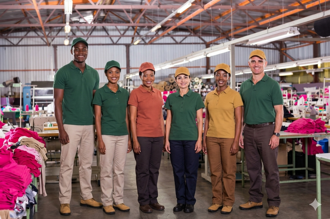 Team polo t-shirt work uniforms